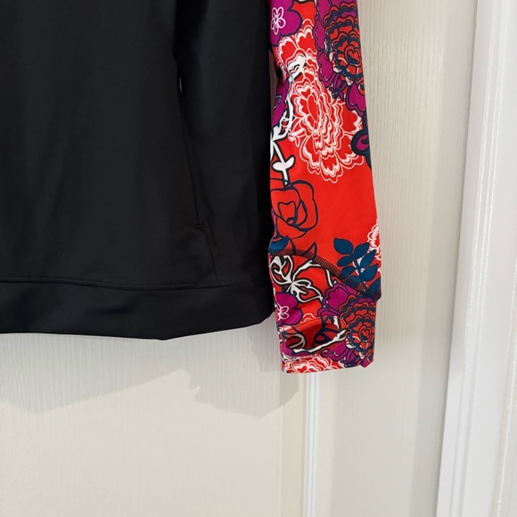 Skirt Sports Printed Long Sleeve Quarter Zip Pullover Size M - Picture 4 of 9